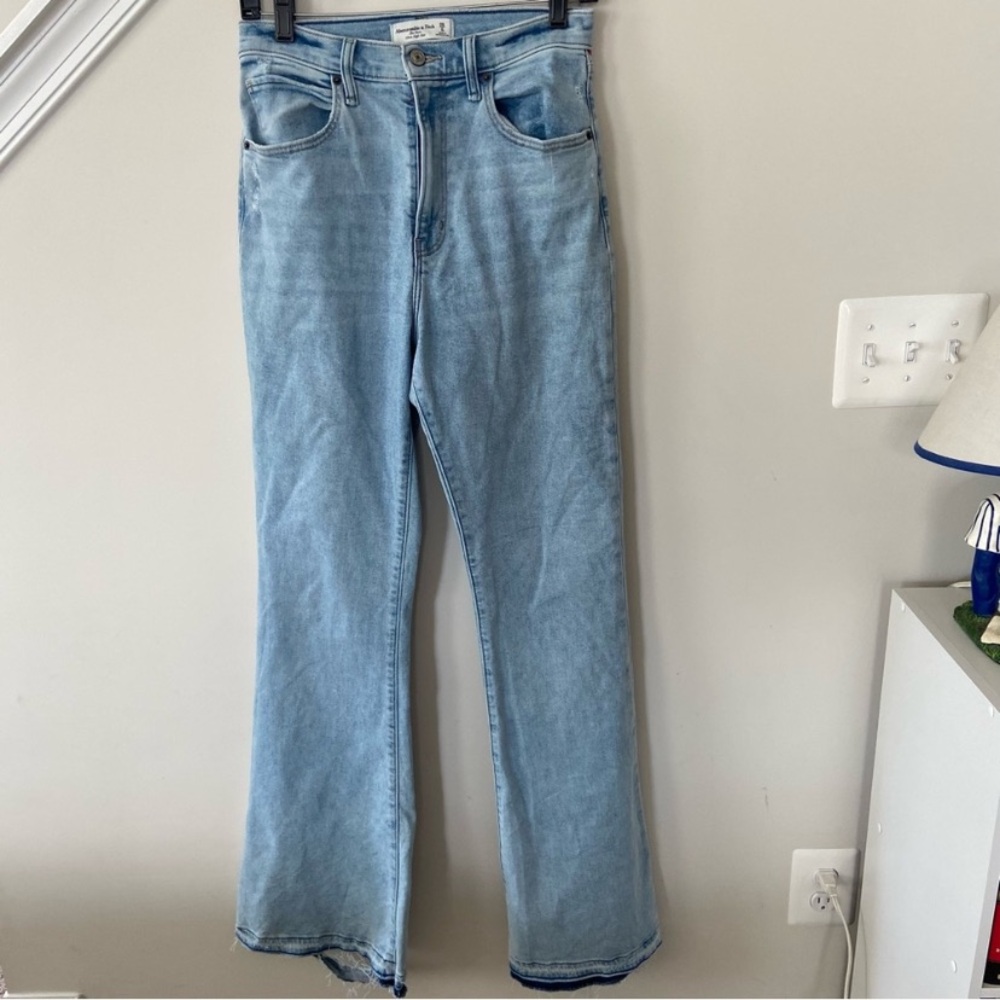 Abercrombie ultra high rise flare jeans